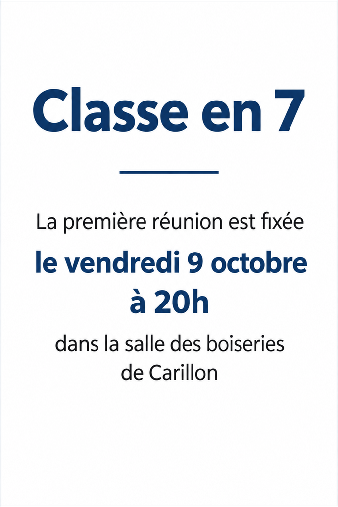 classes en 7
